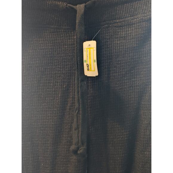 A New Day Waffle Knit Jogger Leggings Drawstring Dark Gray Large Lounge Ankle - Picture 7 of 9